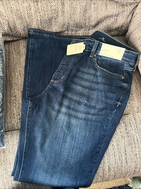 St John’s Bay Woman’s size 16 bootcut mid rise  easy fit Dark Blue Jeans NWT